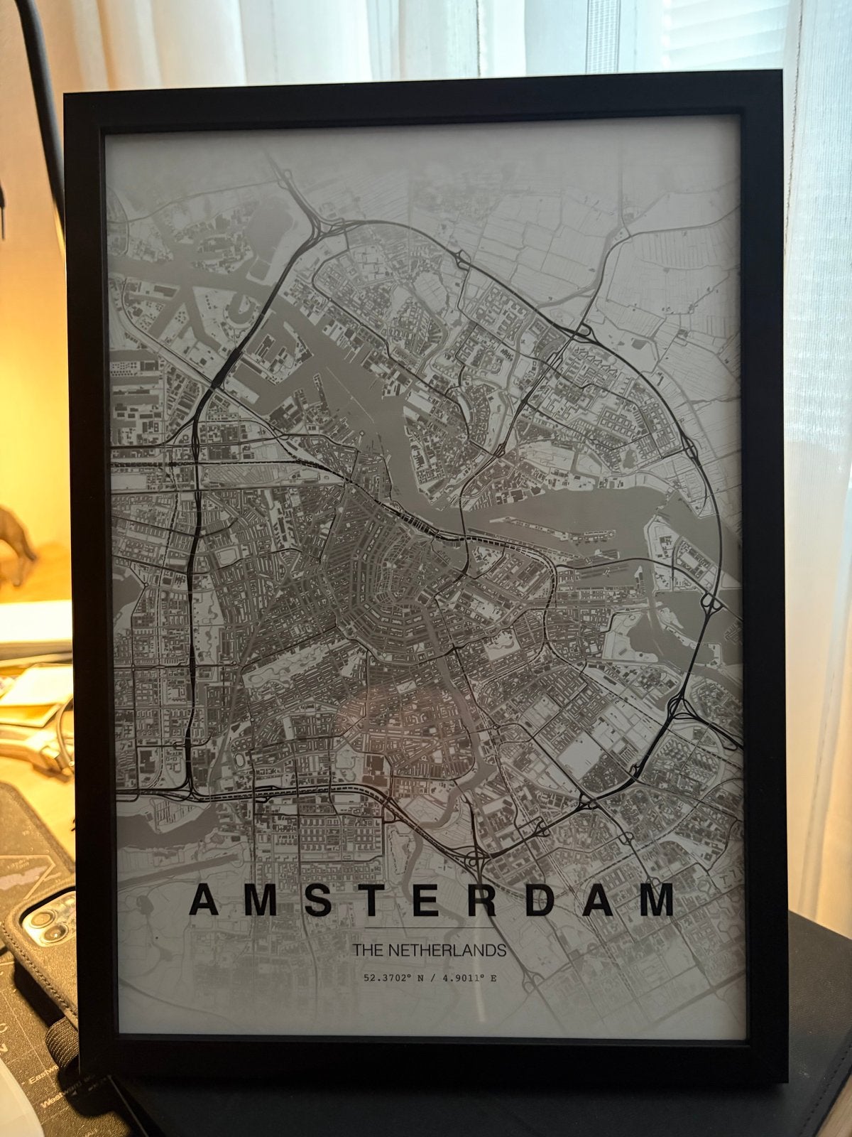 Stadskaart Poster - Amsterdam, London, New York, Barcelona, Minder dan 50 cm, Nieuw, Ophalen of Verzenden, Foto of Poster