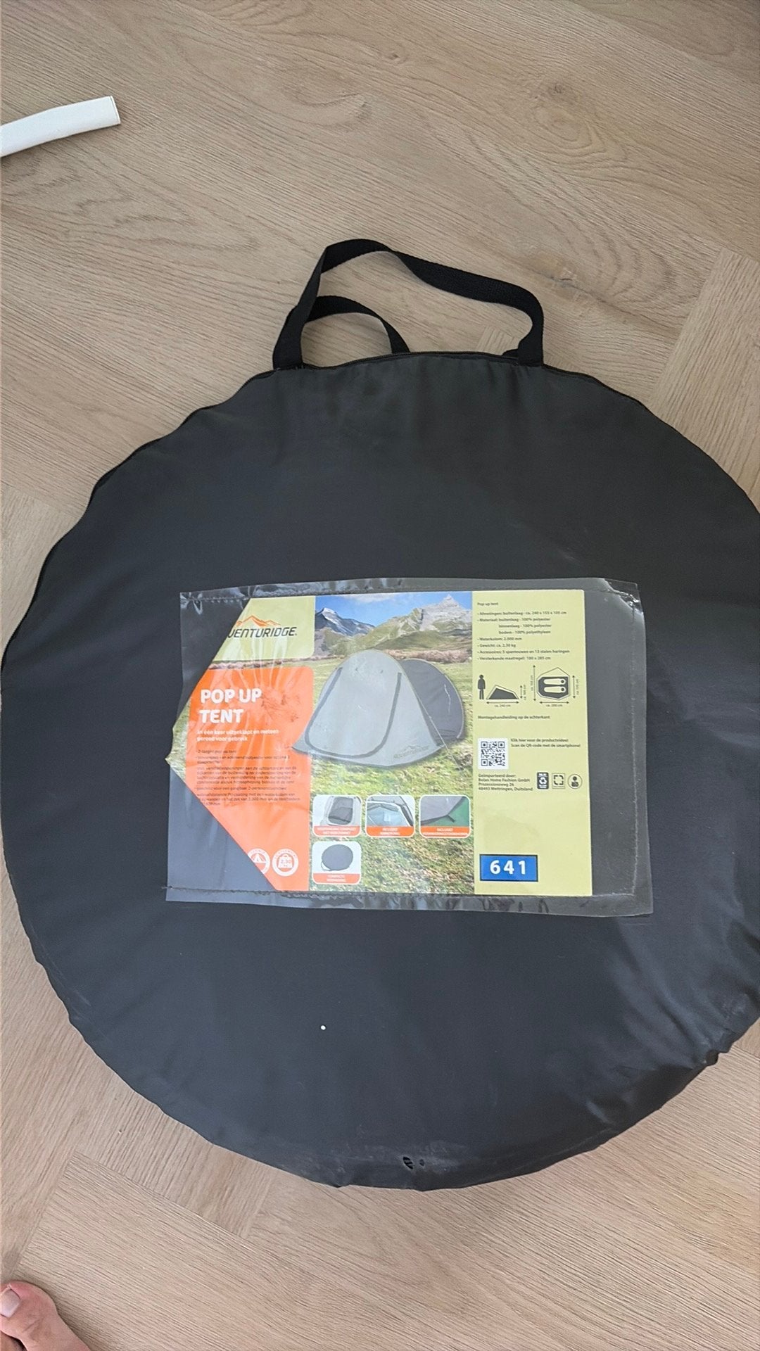 Pop up tent voor kamperen incl gratis luchtbed, Ophalen, Zo goed als nieuw, Tot en met 2