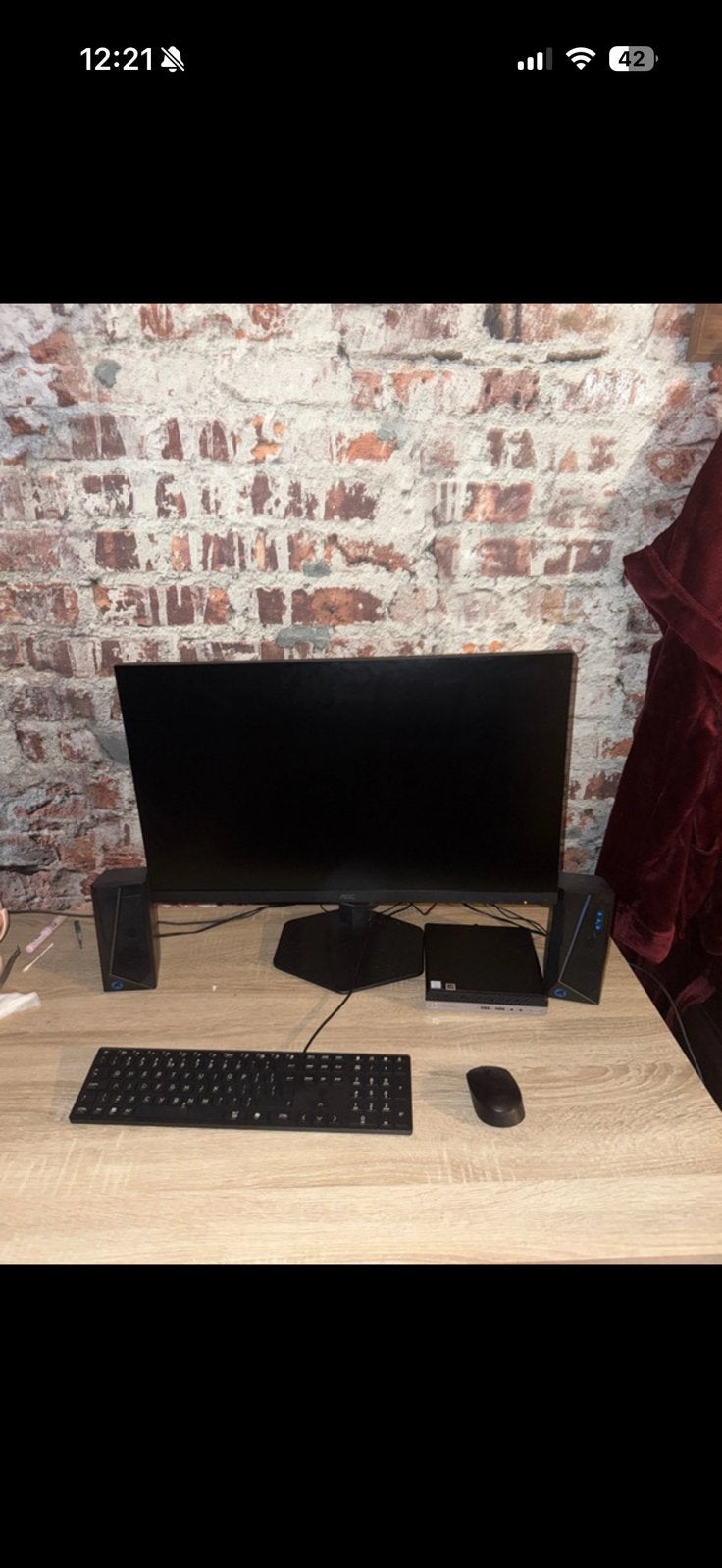 Aoc monitor / hp prodesk 400 g4 /speakers/ mnk, Ophalen, 2 tot 3 Ghz, Met monitor, 8 GB