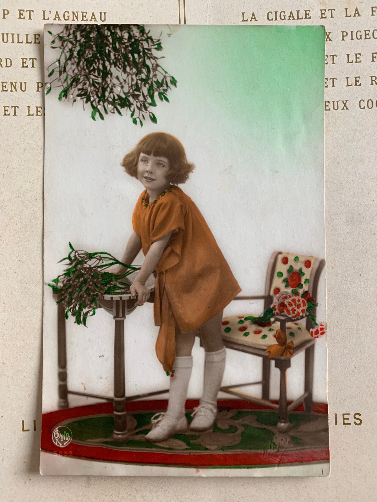 1924 Meisje met maretakken (NN), Ophalen of Verzenden, 1920 tot 1940, Gelopen, Kinderen