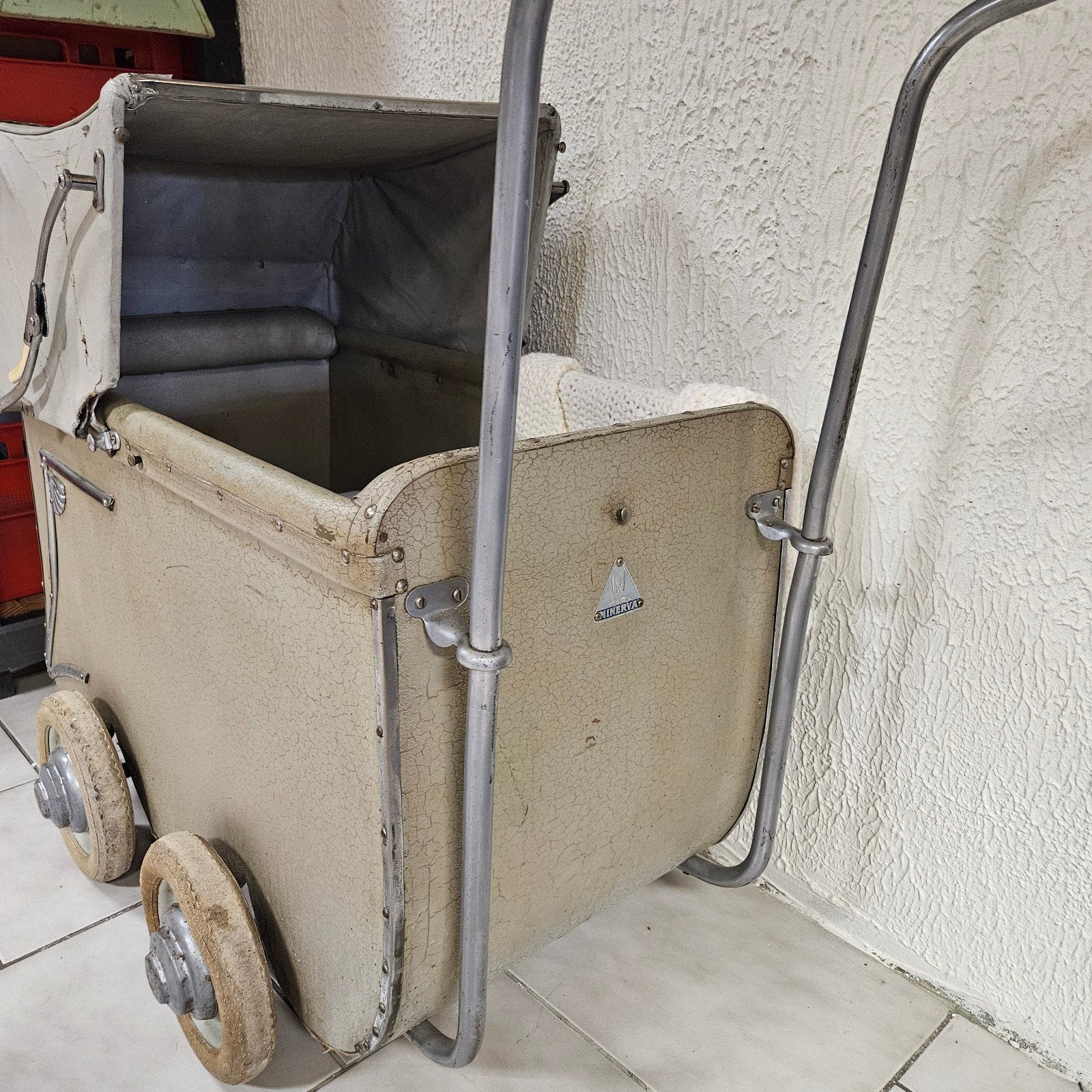 Brocante Minerva Kinderwagen - Vintage Stijl, Ophalen