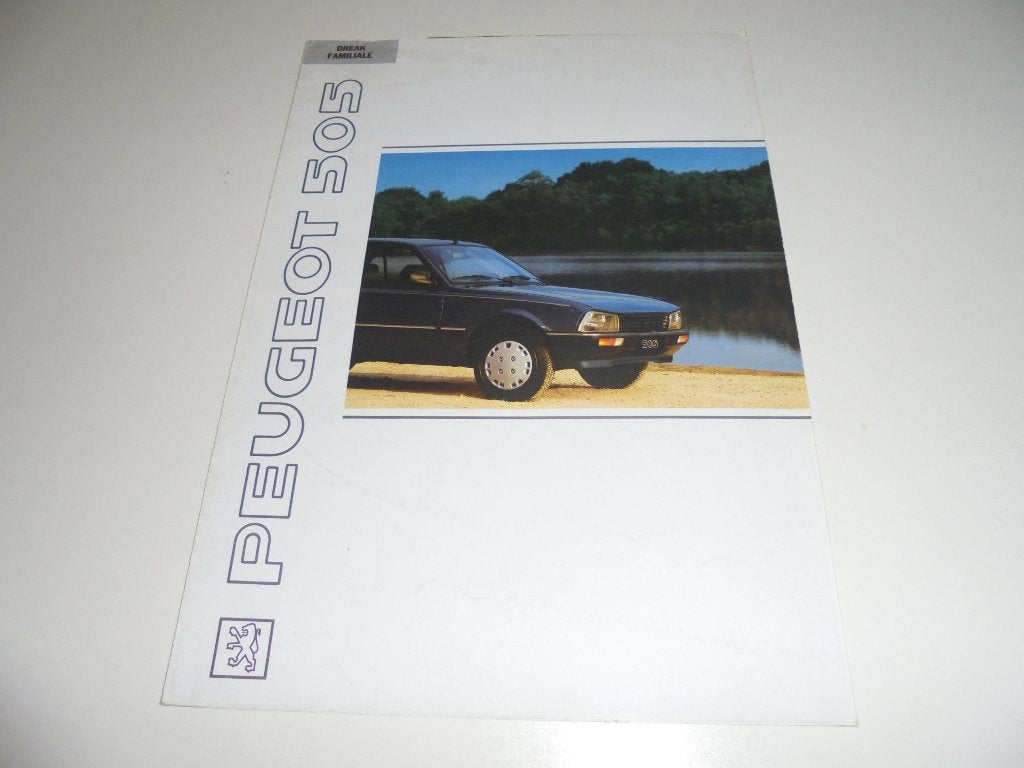 brochure Peugeot 505 Break/Familiale modellen 1991, Ophalen of Verzenden, Gelezen, Peugeot