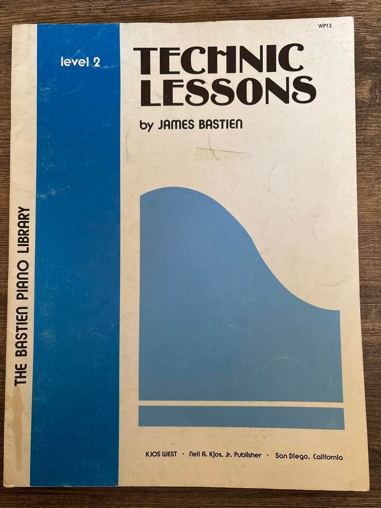 The Bastien Piano Library Technic Lessons Level 2, Muziek en Instrumenten, Bladmuziek, Gebruikt, Les of Cursus, Overige genres