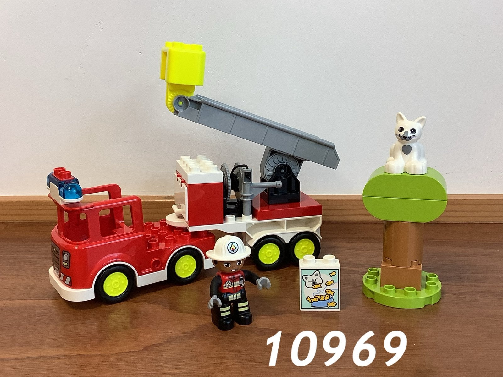 Duplo brandweerwagen 10969 (compleet) 3, Ophalen of Verzenden, Zo goed als nieuw, Complete set, Duplo