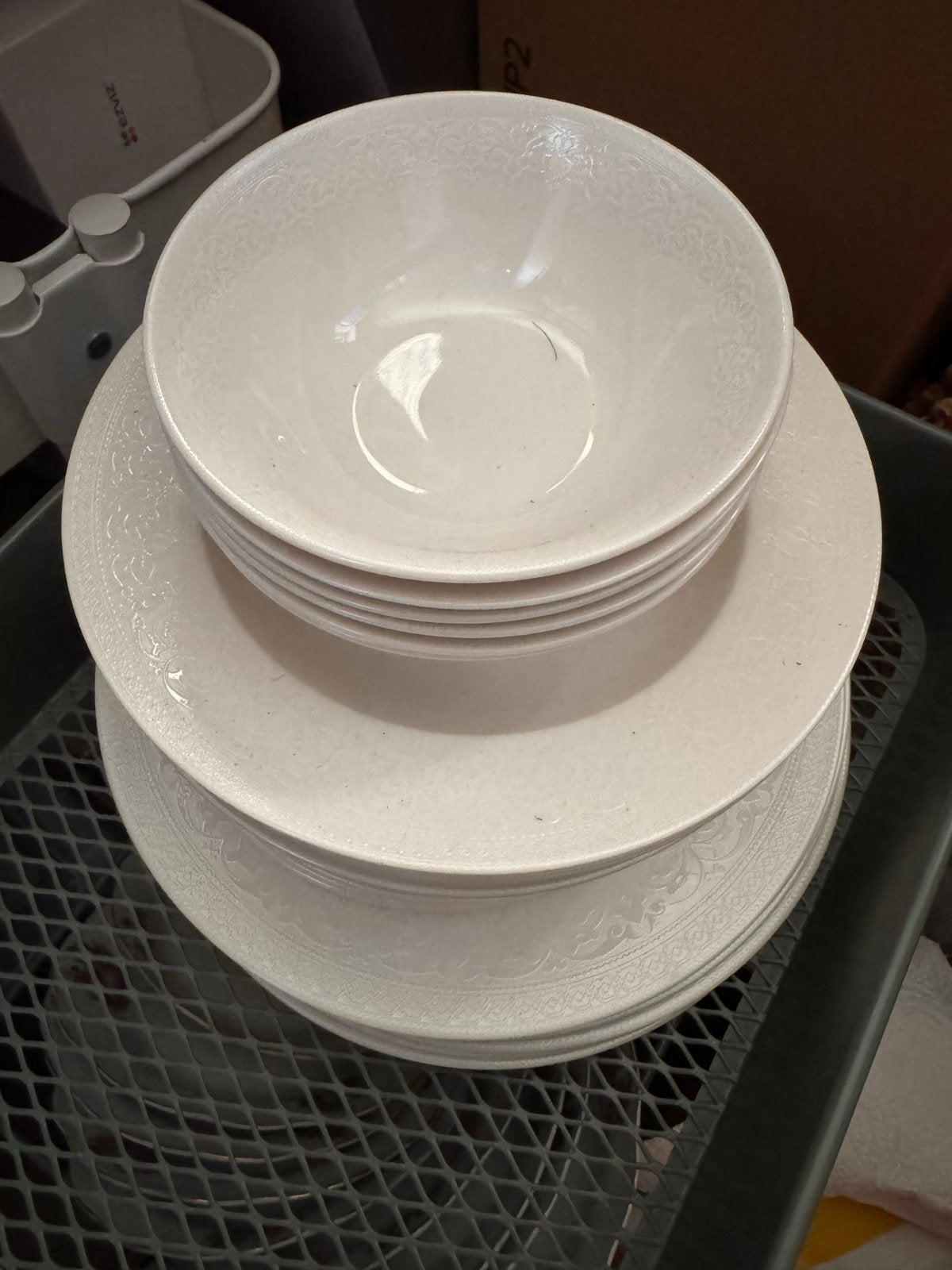Karaca diner Set 6 persoons., Ophalen, Gebruikt, Keramiek, Kom(men)