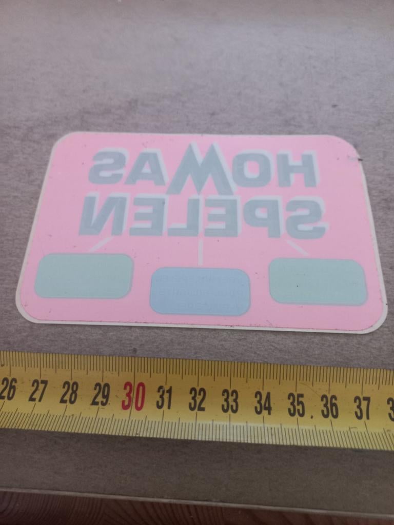 Homas spelen ruitsticker 3, Ophalen of Verzenden, Zo goed als nieuw