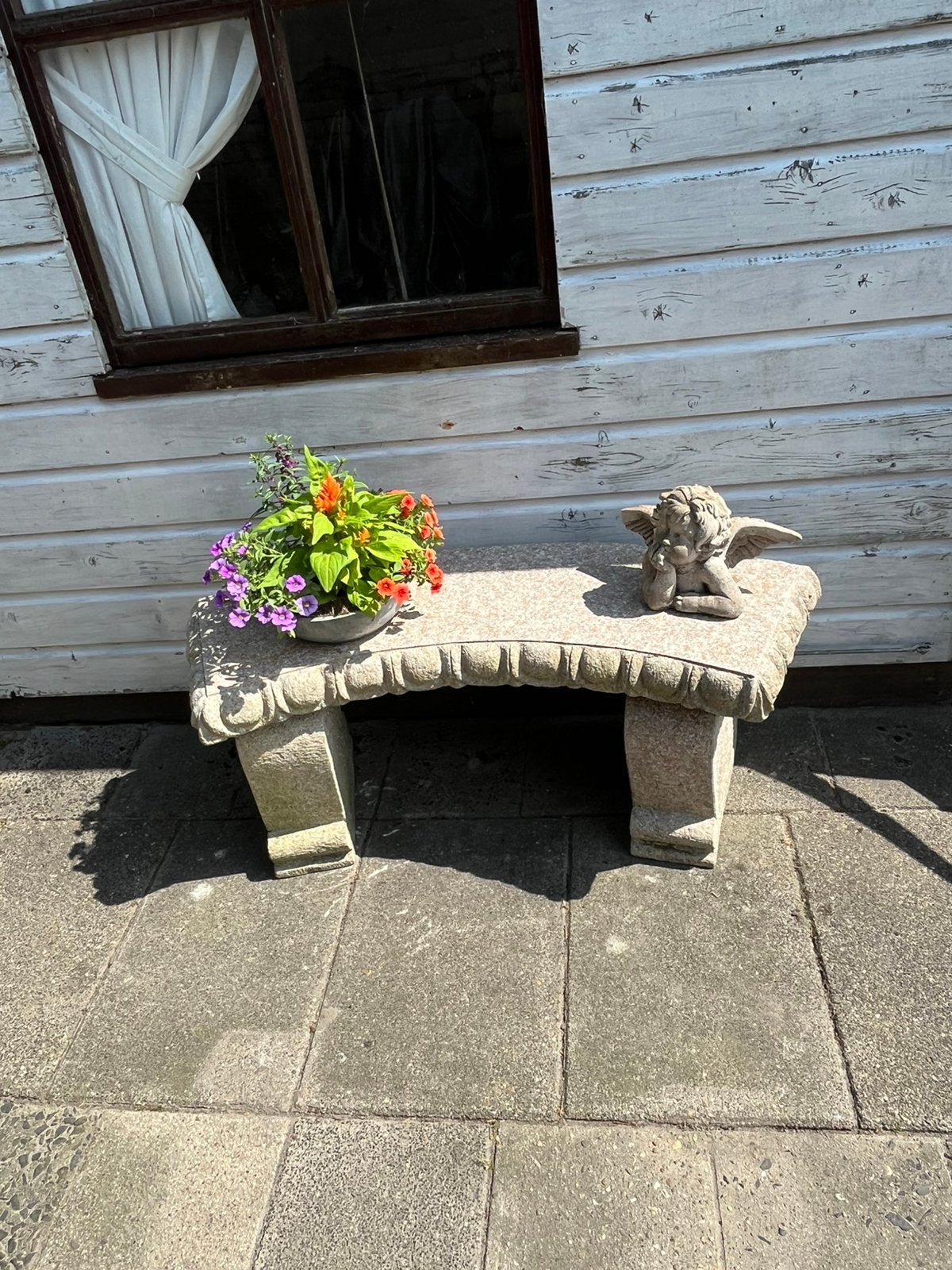 Betonnen tuinbank, Tuin en Terras, Tuinbanken, Ophalen of Verzenden, Overige materialen