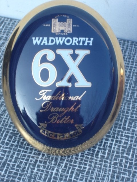 Biertapschild WADWORTH voor de verzamelaar, Ophalen of Verzenden, Nieuw, Reclamebord, Plaat of Schild, Overige merken