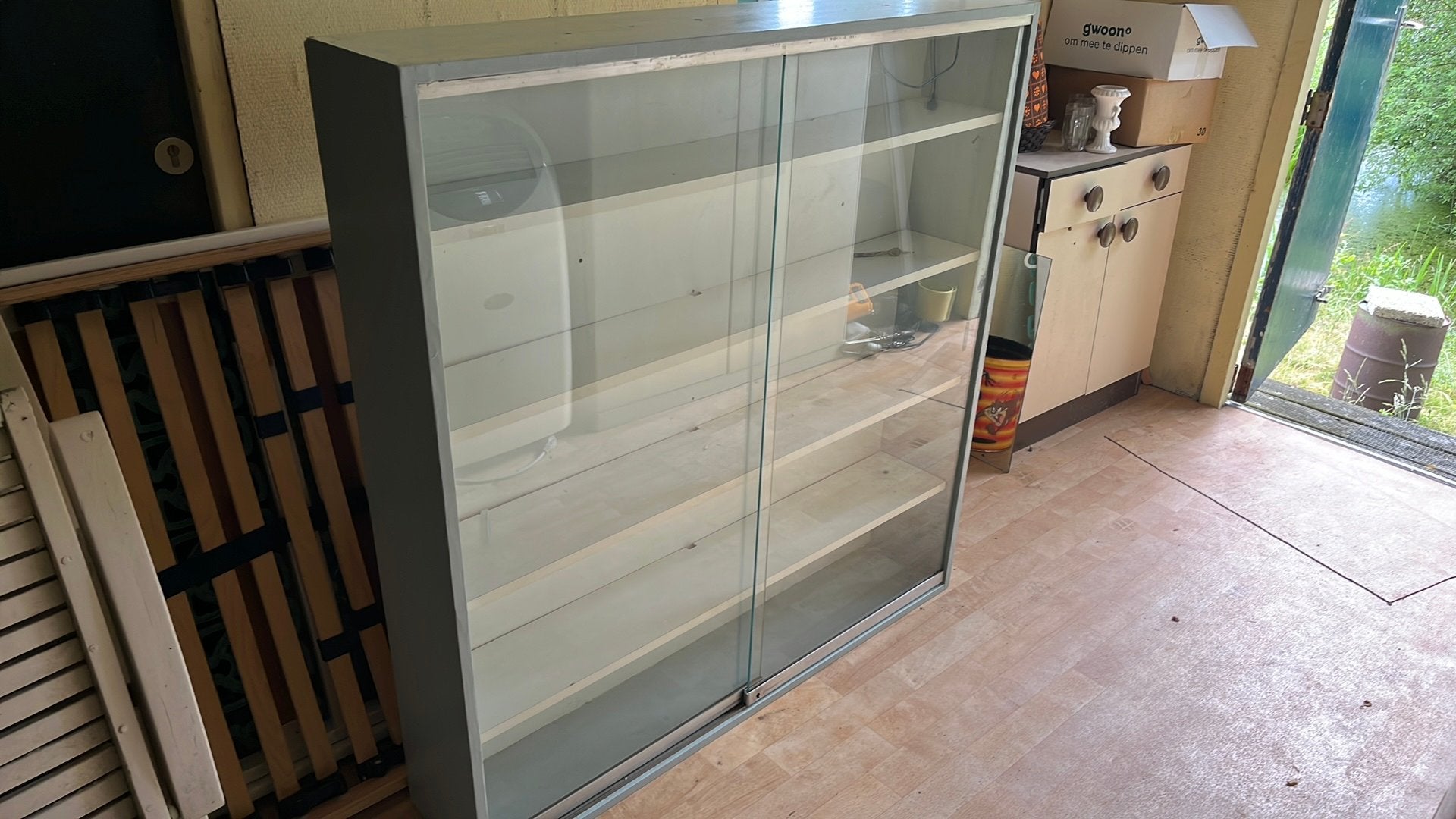 Vitrinekast voor modelauto's of verzamelingen, Gebruikt, 100 tot 150 cm, Ophalen of Verzenden, Glas