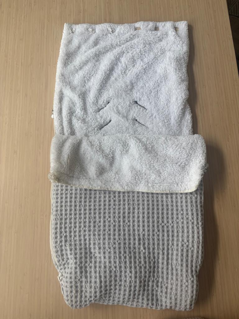 Koeka Maxi Cosi Voetenzak Lichtblauw Teddy, Kinderen en Baby's, Autostoeltjes, Ophalen of Verzenden, 0 t/m 13 kg, Maxi-Cosi, Gebruikt