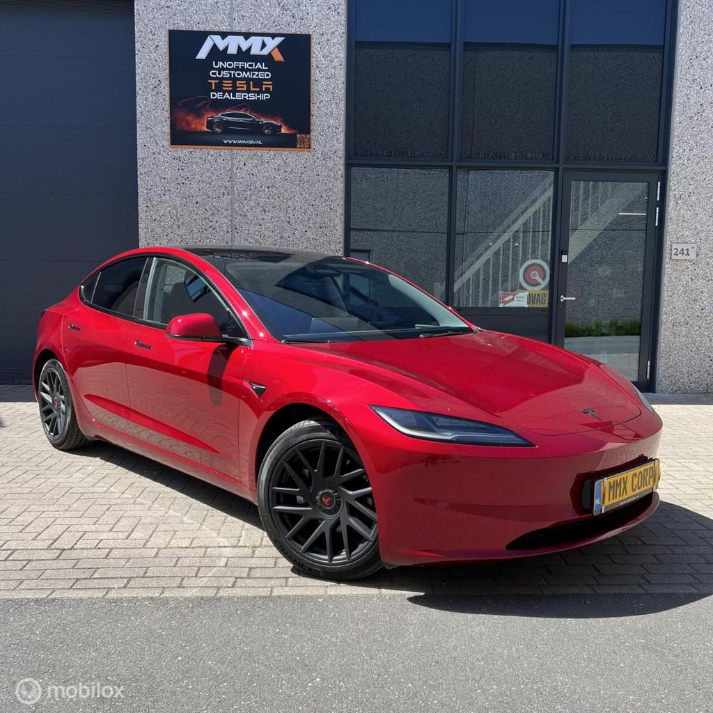 Tesla Model 3 Standard Range HIGHLAND + MMX PACK, Auto's, Automaat, Achterwielaandrijving, Zwart, Overige carrosserieën