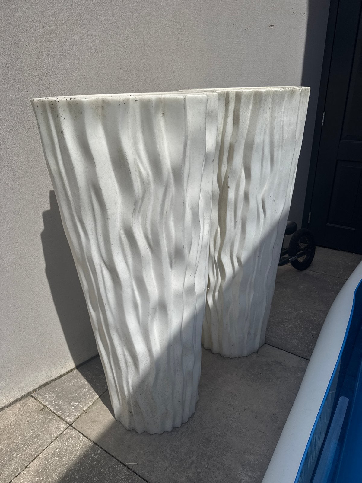 2x Harde Kunststof Plantenbakken - 125cm hoog, Ophalen, Kunststof, Gebruikt, Minder dan 60 cm