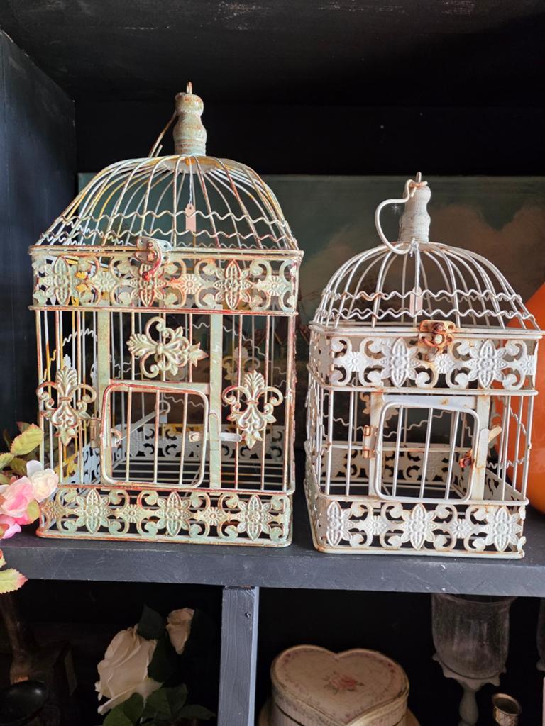 Brocante vogelkooi, Ophalen of Verzenden
