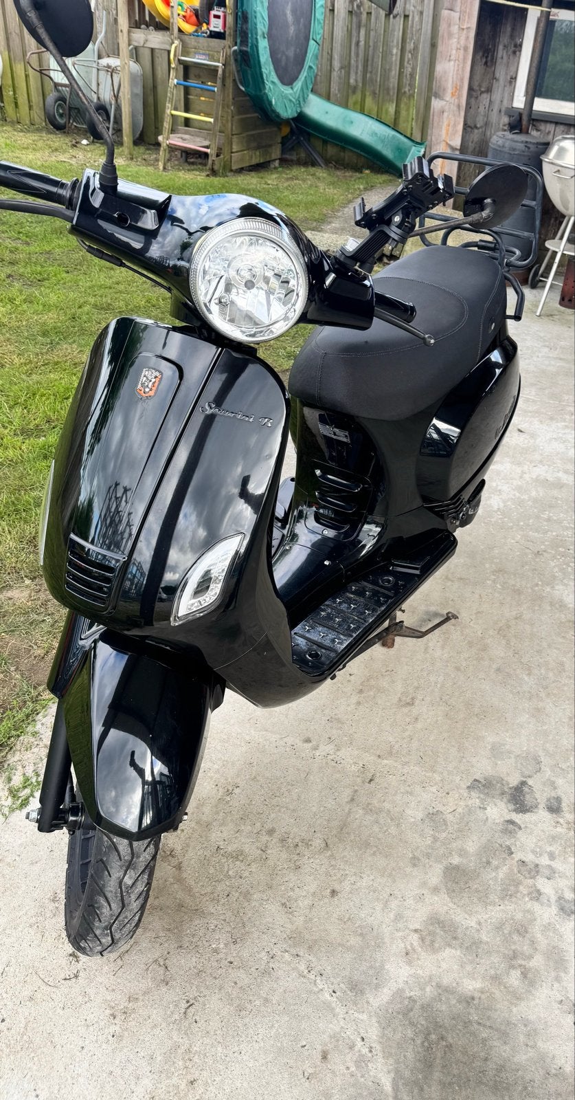 La Souris Sourini R - Zwarte Scooter, Fietsen en Brommers, Snorfietsen en Snorscooters, Ophalen, Gebruikt, Benzine, Overige merken