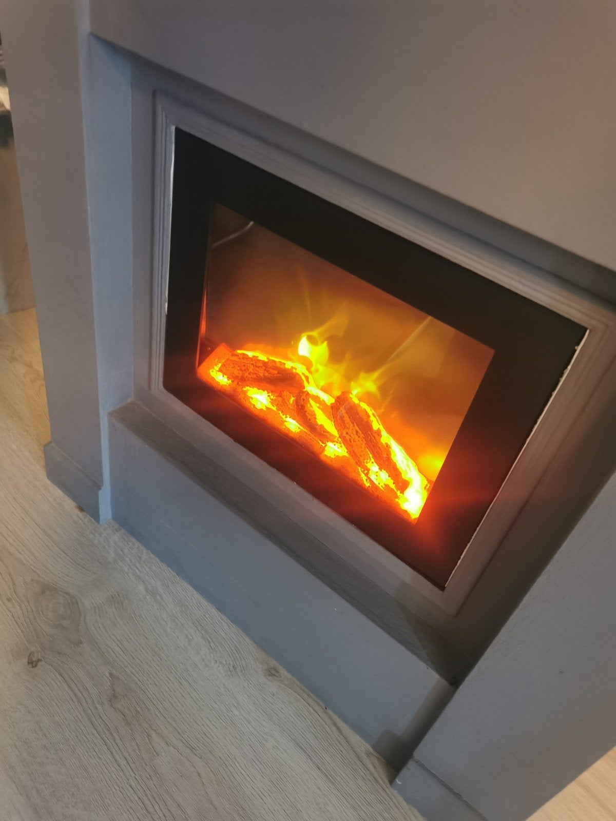 Elektrische haard met kabel - Gebruikt, Huis en Inrichting, Ophalen, Gebruikt, Vrijstaande haard, Elektrische haard