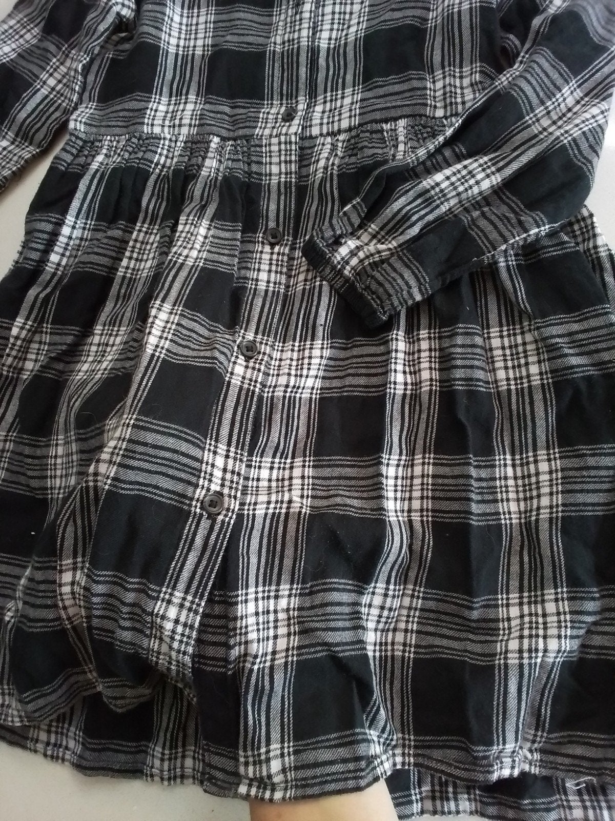 Geruit jurkje,mt:122, Kinderen en Baby's, Kinderkleding | Maat 122, Ophalen of Verzenden, Zo goed als nieuw, Meisje, Jurk of Rok