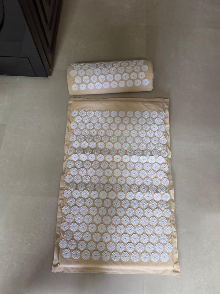 Massage Spijkermat met Kussen - Ontspanning en Acupressuur, Ophalen of Verzenden, Gebruikt, Massagestoel of Kussen
