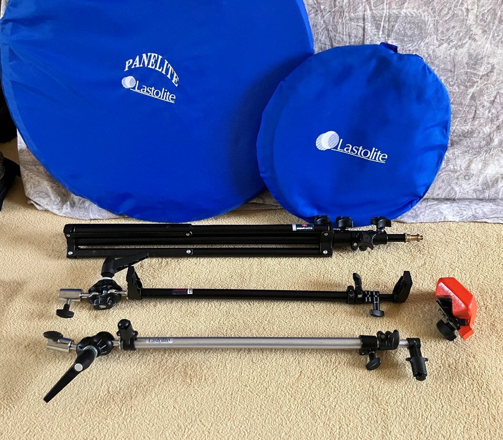 Lastolite studio diffusor schermen en statieven, set, Ophalen, Gebruikt