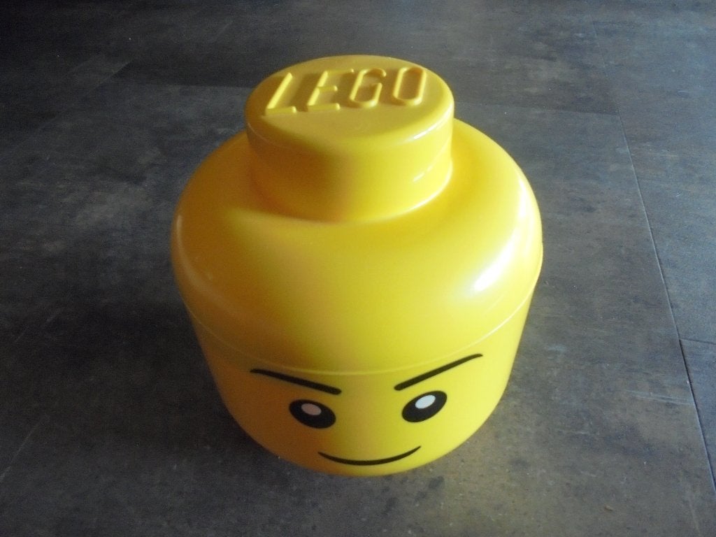 Lego Storage Head Small Boy (zie foto's), Ophalen of Verzenden, Gebruikt, Lego
