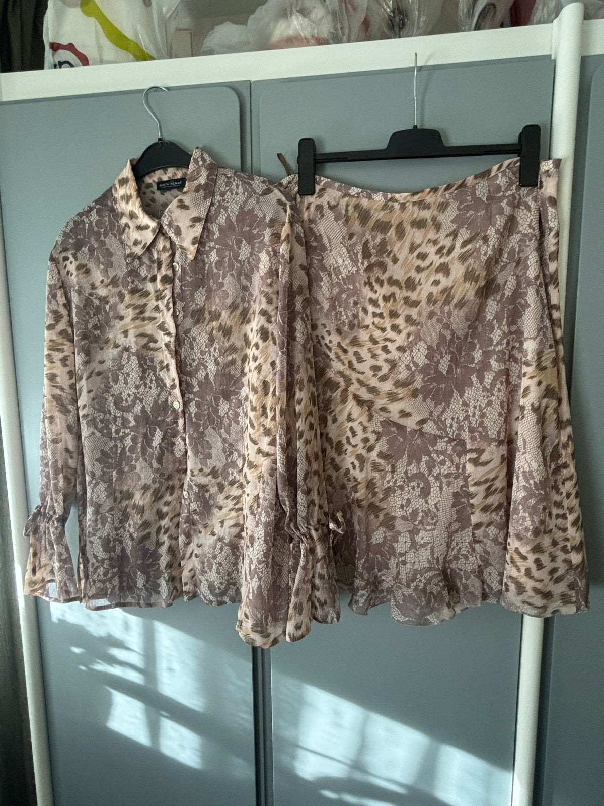 Sixth Sense rok met blouse, maat 46, Ophalen of Verzenden, Zo goed als nieuw, Maat 46/48 (XL) of groter, Meerkleurig
