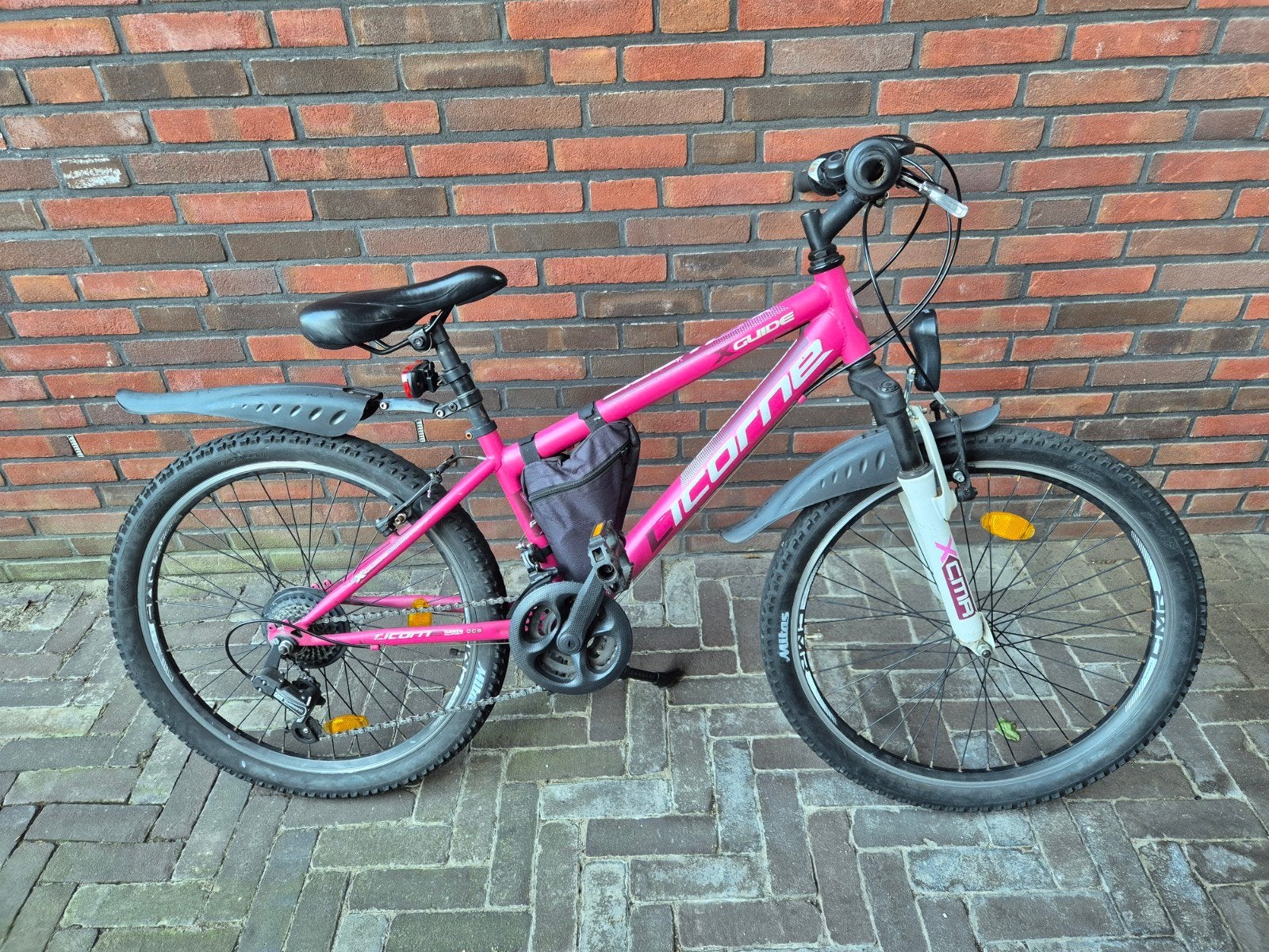 Roze Licorne mountainbike 24 inch, Fietsen en Brommers, Fietsen | Meisjes, Ophalen, Versnellingen, Licorne, Gebruikt