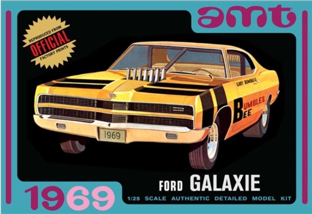 Bouwdoos 1969 Ford Galaxie 3n1 AMT, Overige merken, Auto, Groter dan 1:32, Nieuw