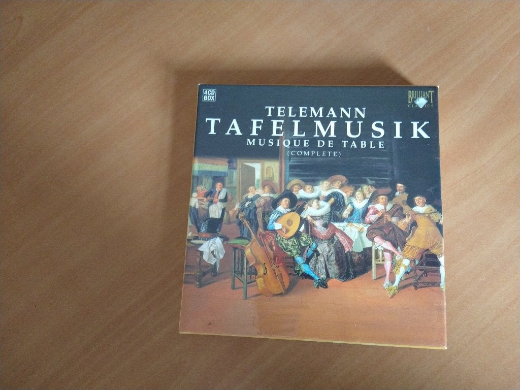 4-CD box Telemann Tafelmusik (complete), Cd's en Dvd's, Cd's | Klassiek, Ophalen of Verzenden, Classicisme, Zo goed als nieuw