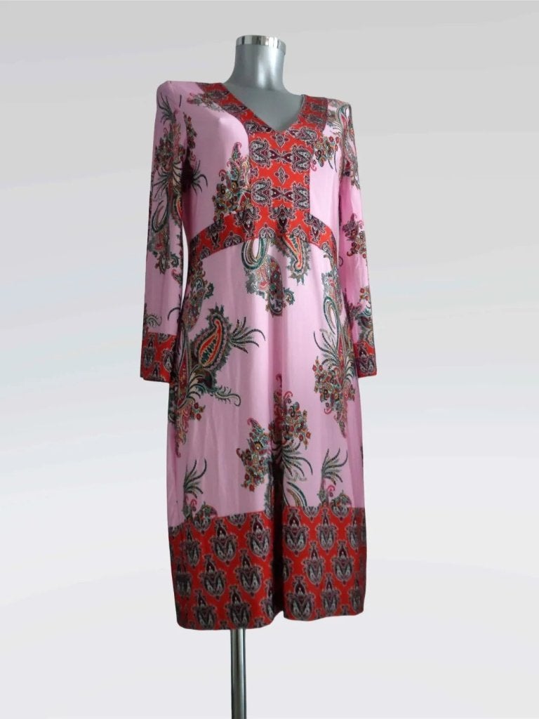 Ana Alcazar viscose roze rood jurk, maat 38 NIEUW, Maat 38/40 (M), Nieuw, Ophalen of Verzenden, Knielengte