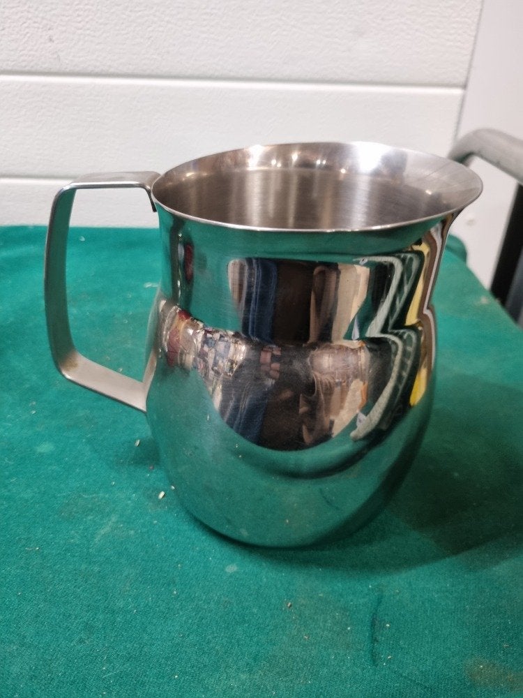 melkkan inox 18/8 groot, Ophalen of Verzenden, 'T Olde Gre-j, Info@toldegrej.nl, Endepoelstraat 20f Didam