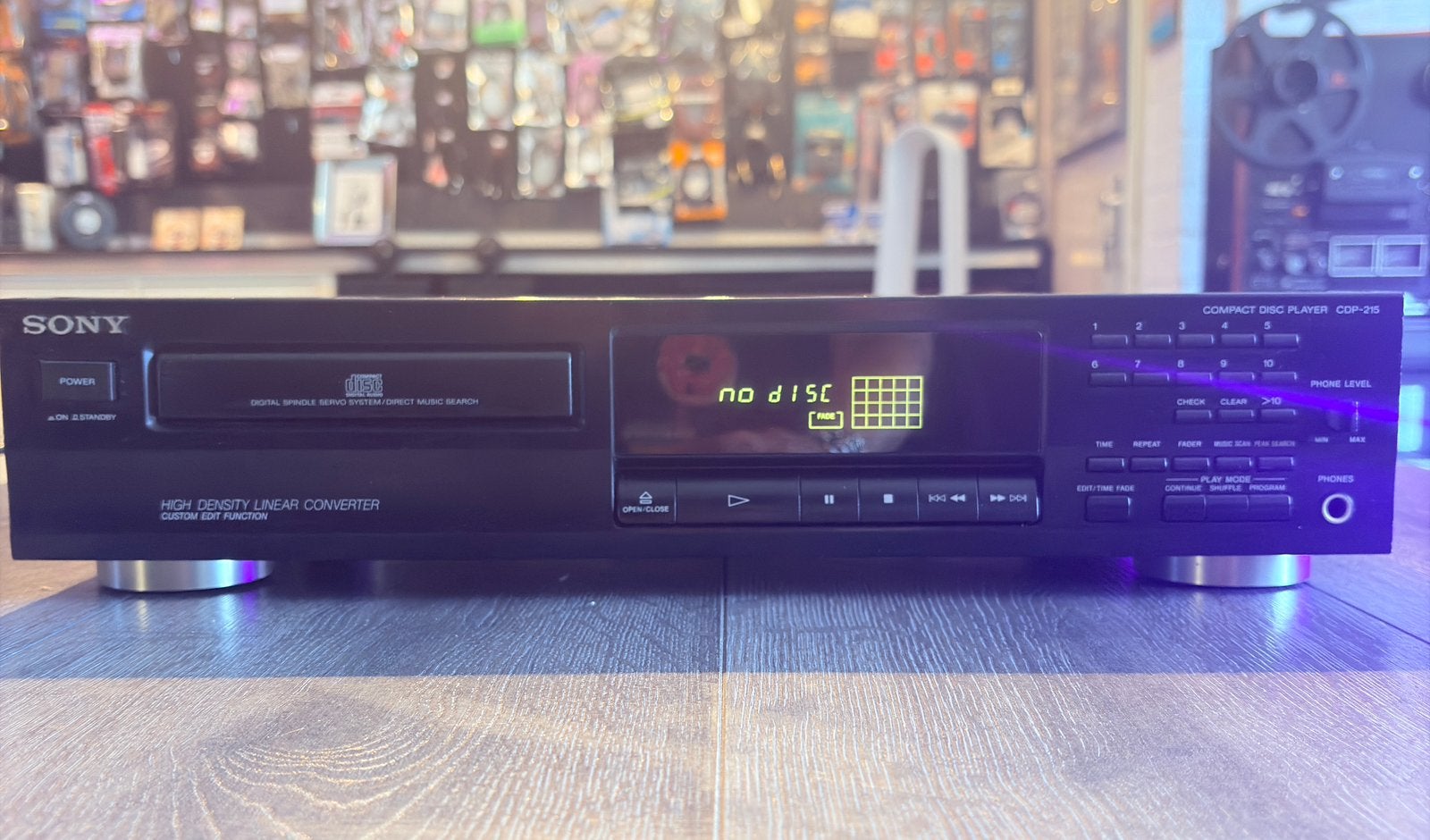 Sony CDP-215 | custom edit functie | GARANTIE, Ophalen of Verzenden, Zo goed als nieuw, Sony, De kempen 18