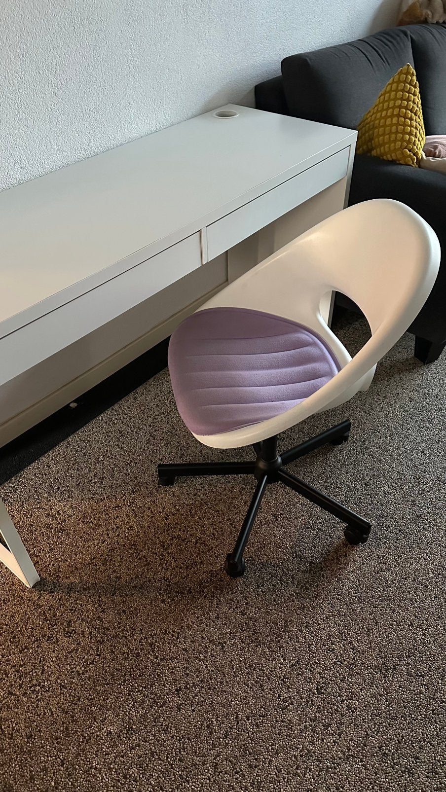 Bureau met bureaustoel, Ophalen, Gebruikt, Met lades, IKEA