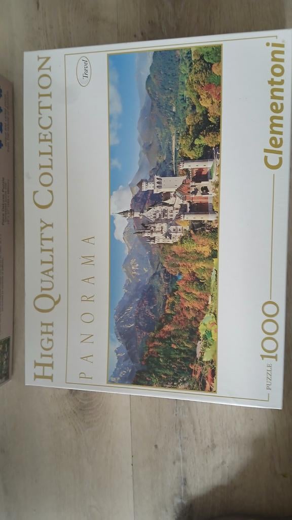 Compleet Clementoni Panorama Puzzel 1000 stukjes - Kasteel, Hobby en Vrije tijd, Denksport en Puzzels, Ophalen of Verzenden, 500 t/m 1500 stukjes