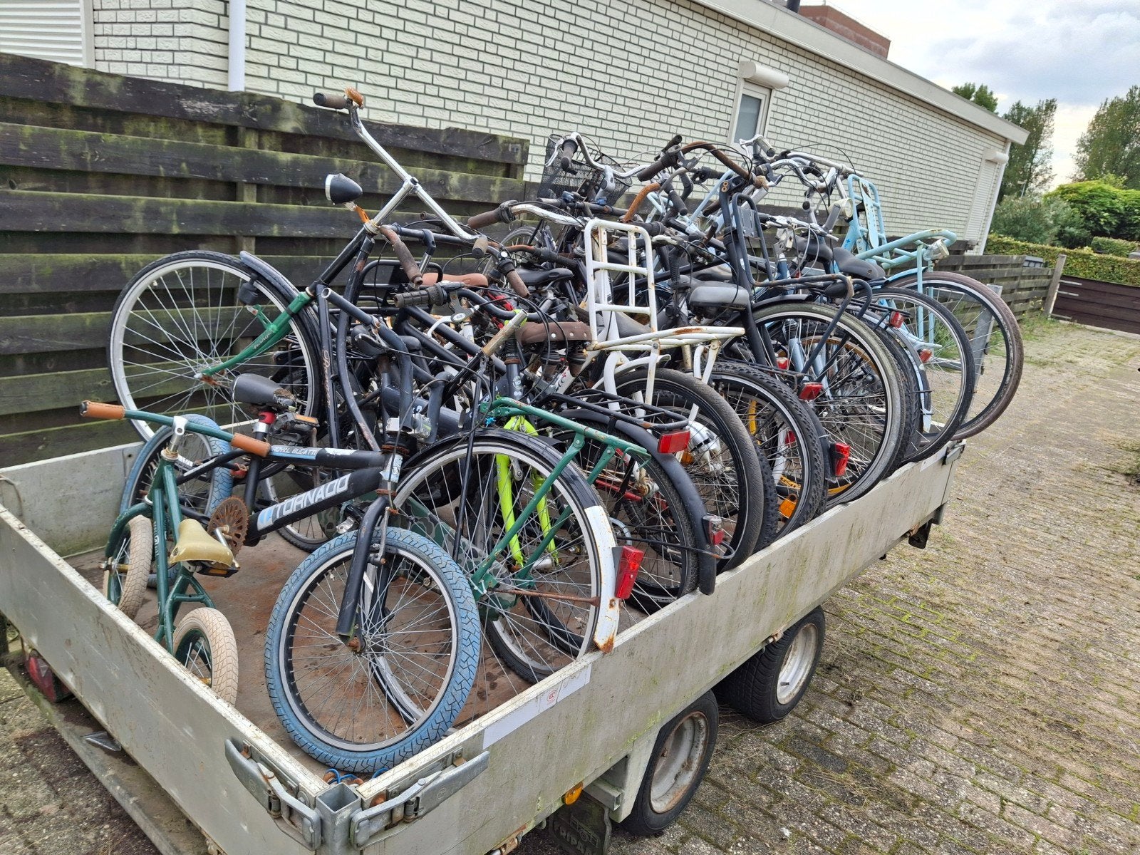 party fietsen, Ophalen