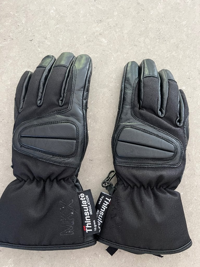 MKX Thinsulate zwart leer scooter/motorhandschoen, maat S, Motoren, Overige merken, Kinderen, Ophalen of Verzenden, Handschoenen