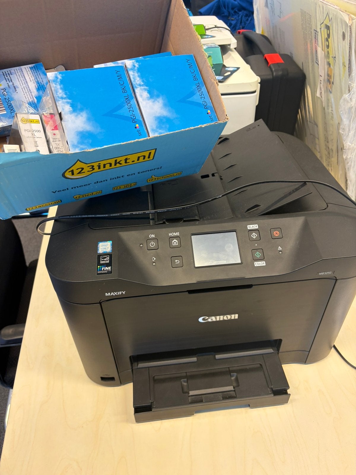 Canon printer + scanner + faxen, Computers en Software, Printers, Ophalen, Gebruikt, Printer, Inkjetprinter