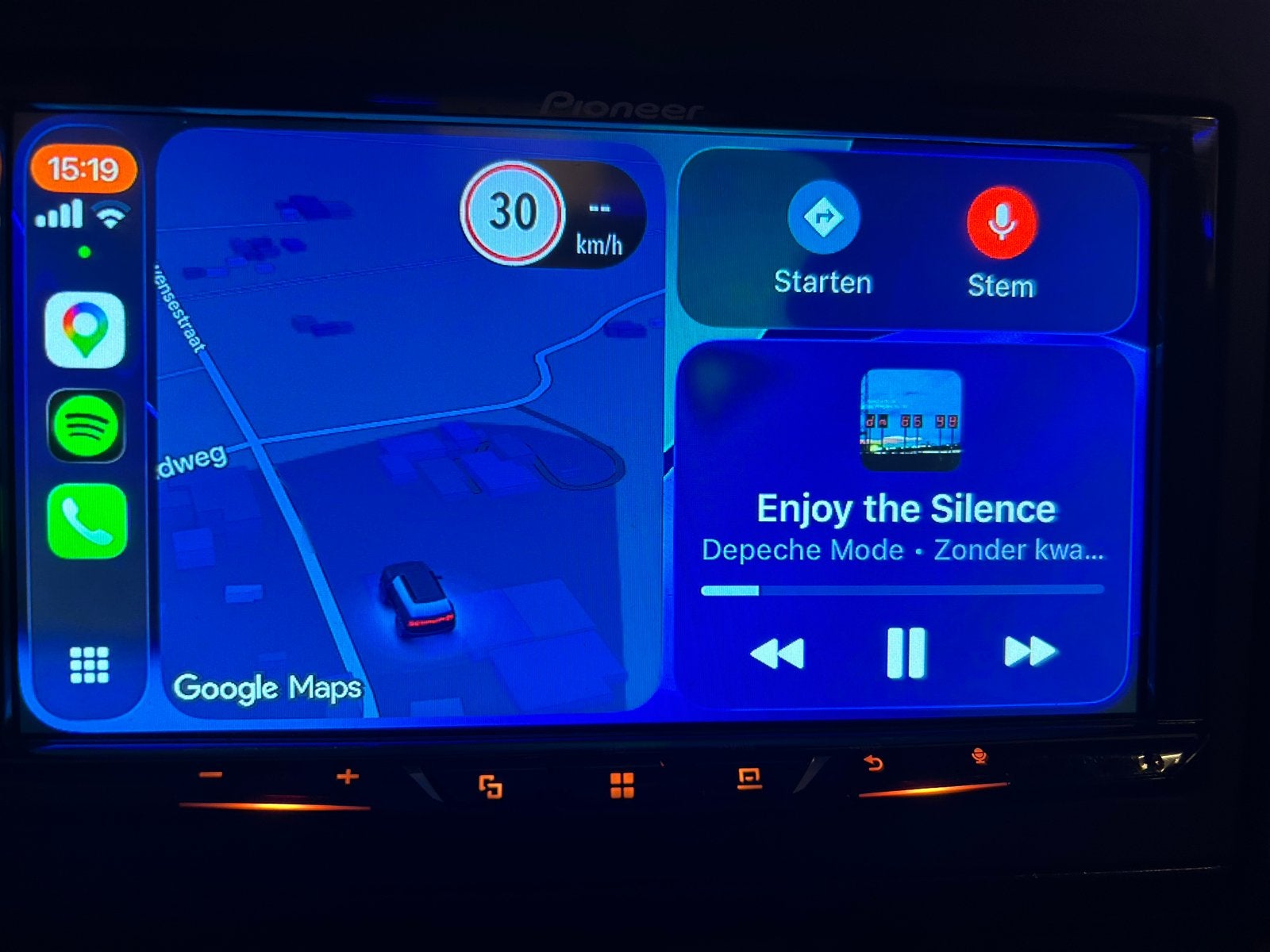 Pioneer SPH-DA230DAB CarPlay unit 2-DIN, Ophalen, Zo goed als nieuw