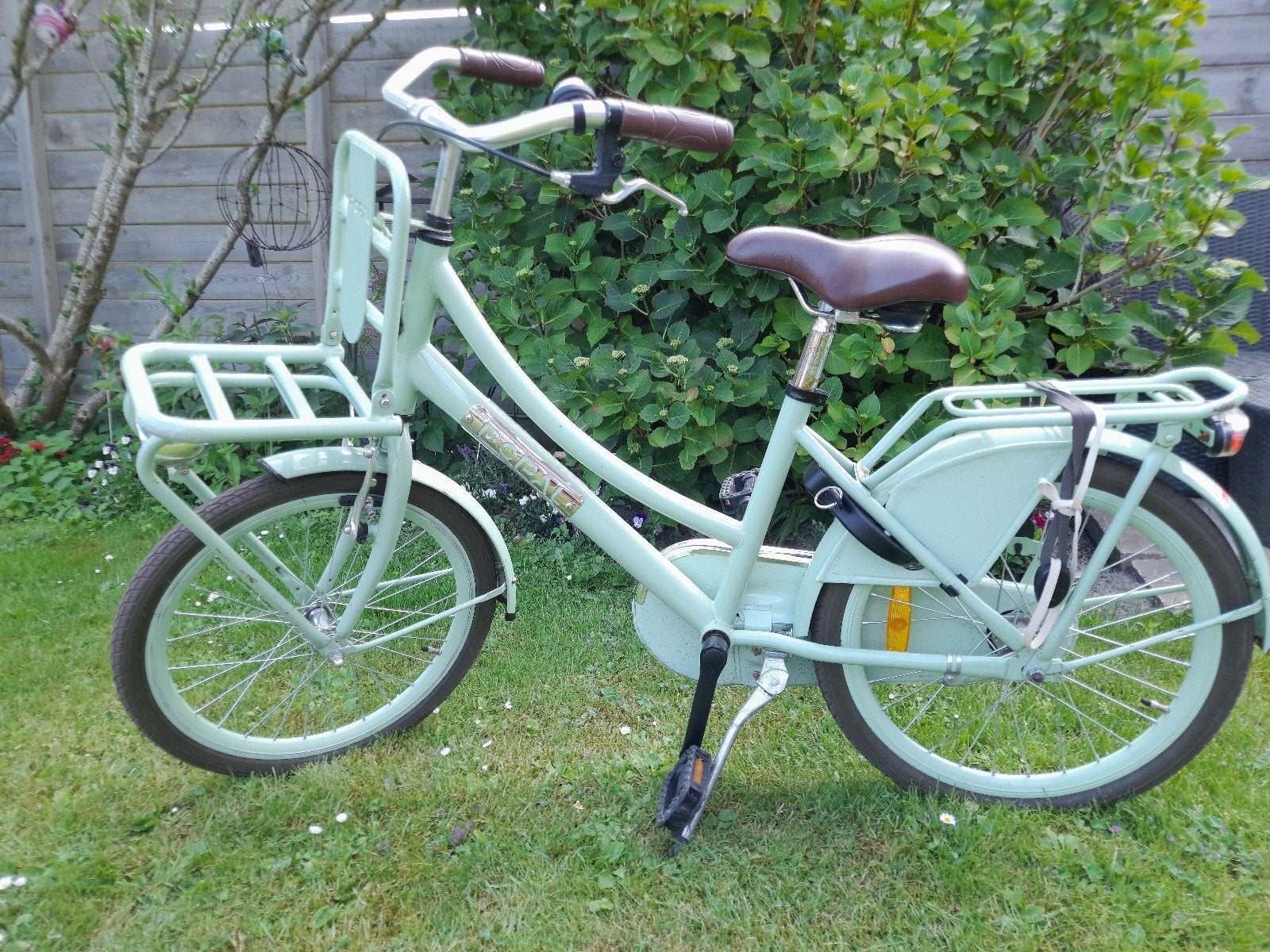 Kinderfiets met voordrager en bagagedrager, Ophalen of Verzenden, Gebruikt, Minder dan 16 inch