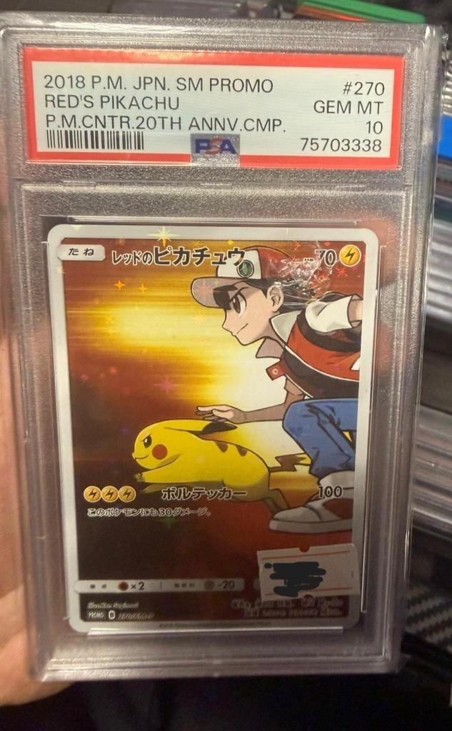 RED'S PIKACHU 270 PSA 10, Ophalen of Verzenden, Nieuw, Losse kaart