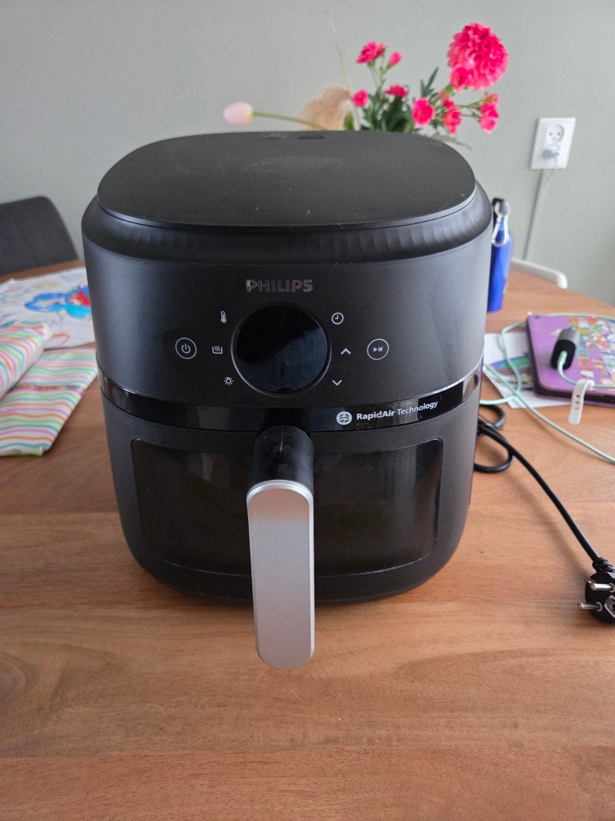 Philips Airfryer XXL - Zwart - Rapid Air Technologie, Witgoed en Apparatuur, Airfryers, Ophalen of Verzenden, Gebruikt, Airfryer XXL