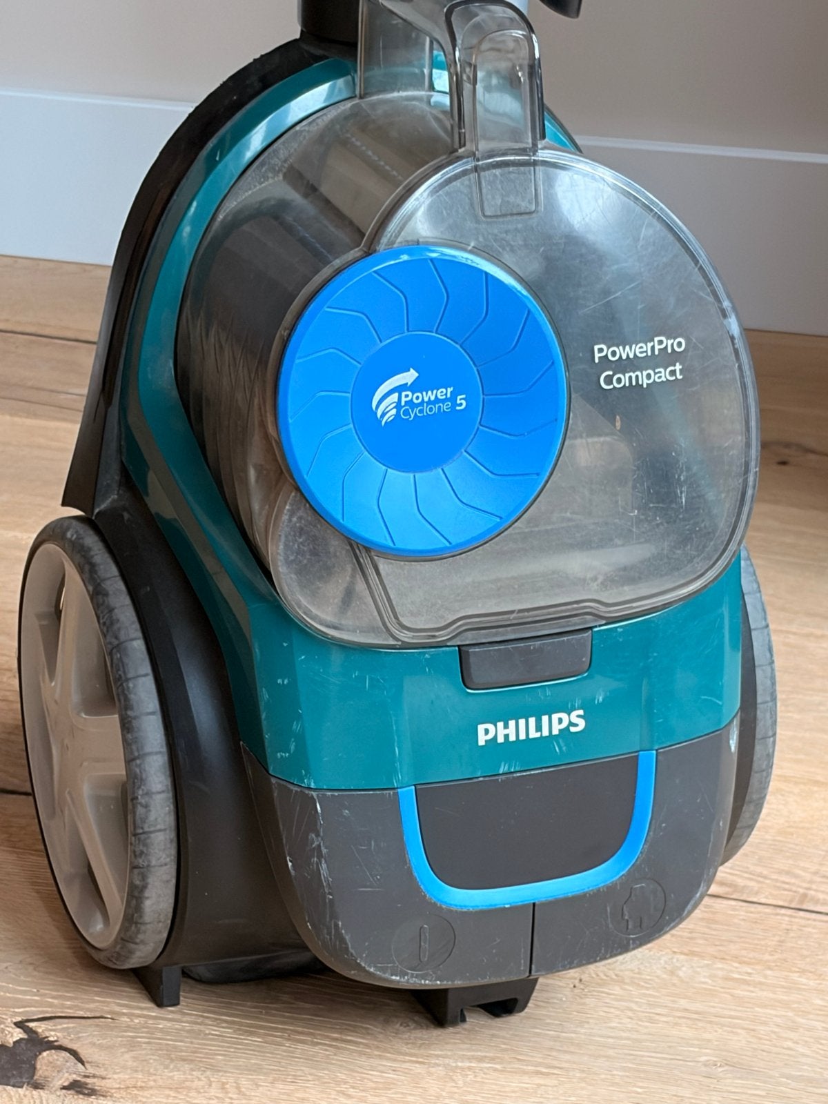 Philips PowerPro Compact Stofzuiger - Prima staat, Witgoed en Apparatuur, Ophalen, Gebruikt, Philips, Geschikt voor harde vloeren