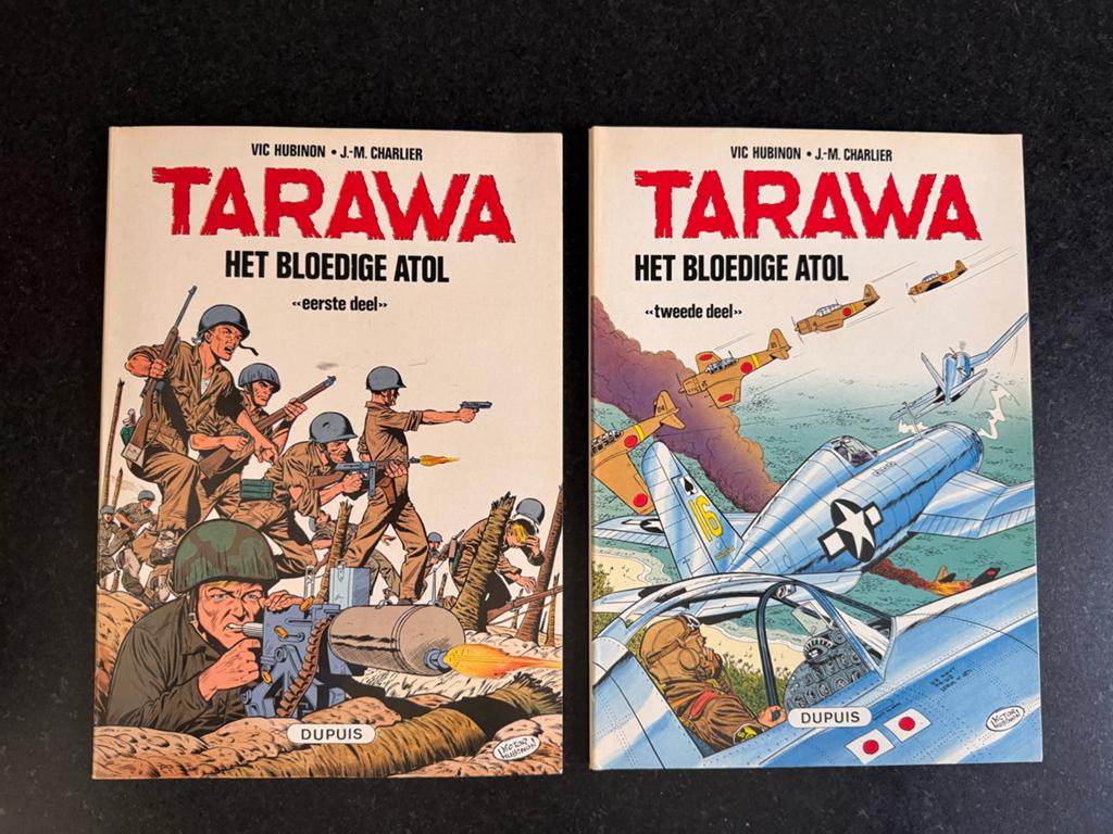 Tarawa Het Bloedige Atol - Deel 1 & 2 (Dupuis), Boeken, Stripboeken, Meerdere stripboeken, Ophalen of Verzenden, Gelezen