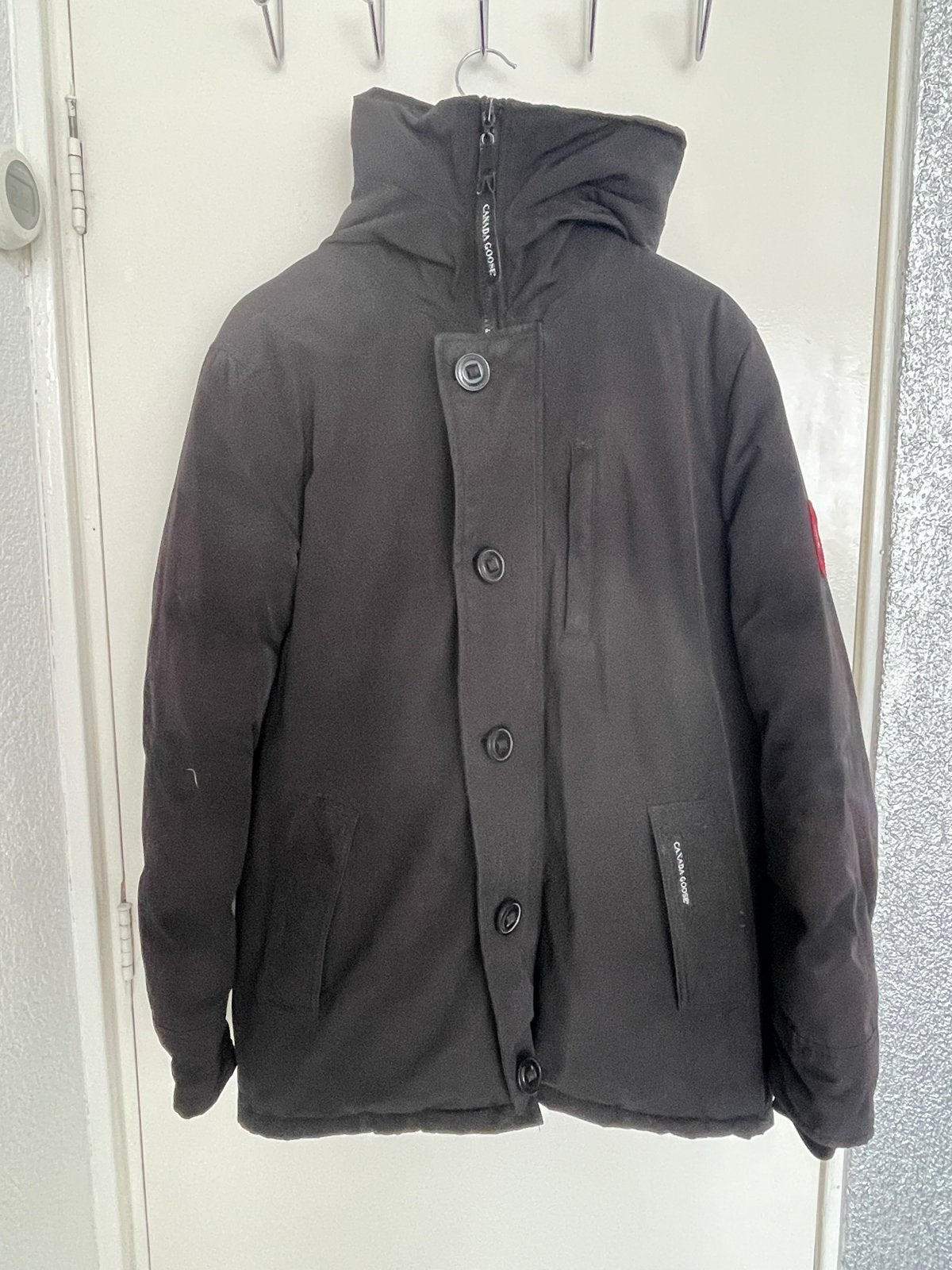 Canada Goose jas zwart - Maat M, Ophalen of Verzenden, Gedragen, Maat 38/40 (M), Zwart