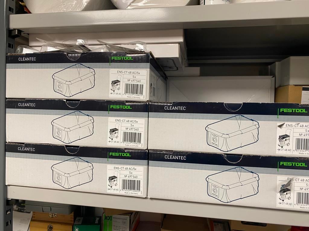 9 Dozen Festool ENS-CT 48 AC (5 stuks), Doe-het-zelf en Verbouw, Gereedschap | Machine-onderdelen en Toebehoren, Ophalen of Verzenden