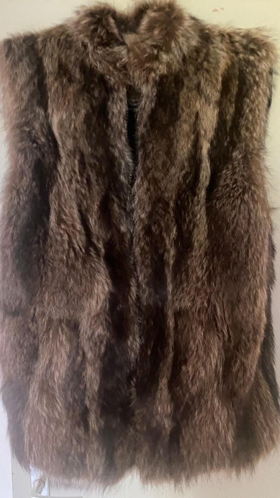 Vintage echte wasbeerbontjas – halflang – mooie staat, Kleding | Dames, Jassen | Winter, Ophalen of Verzenden, Zo goed als nieuw