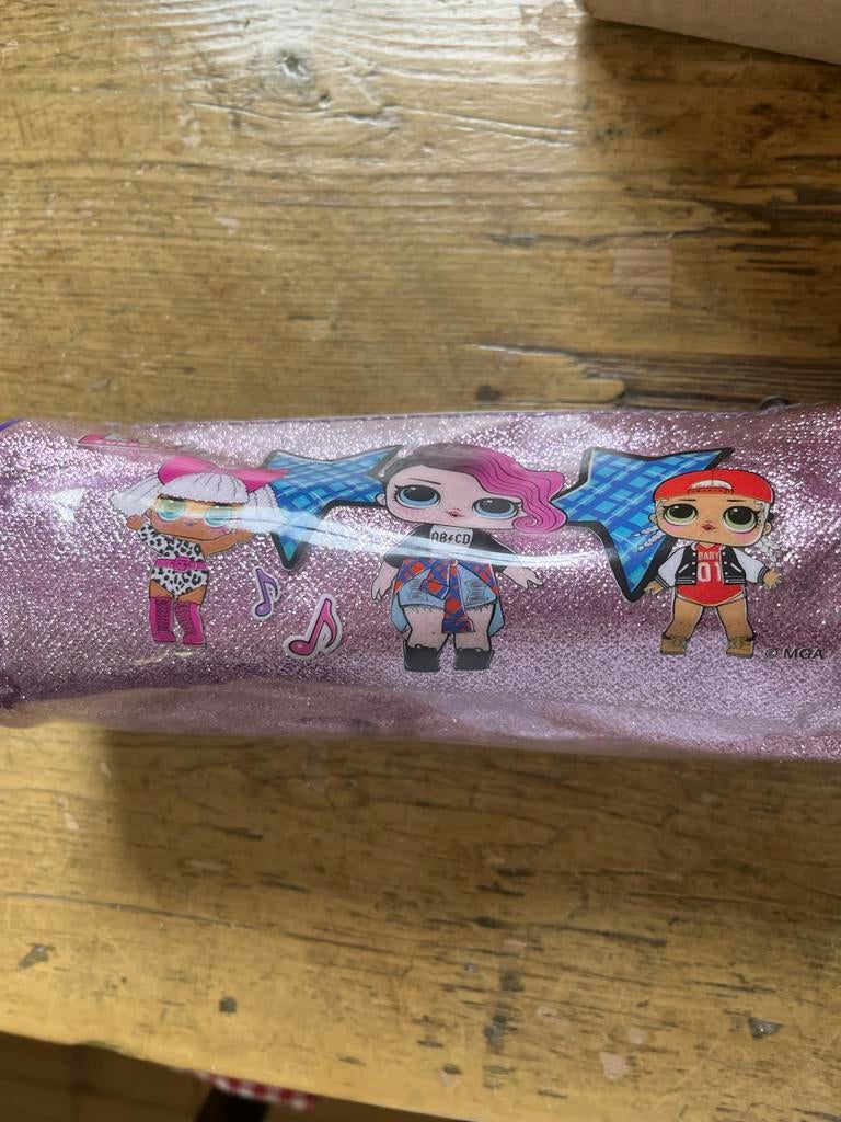 LOL Surprise glitter etui/pennenzak, Ophalen of Verzenden, Zo goed als nieuw, Meisje