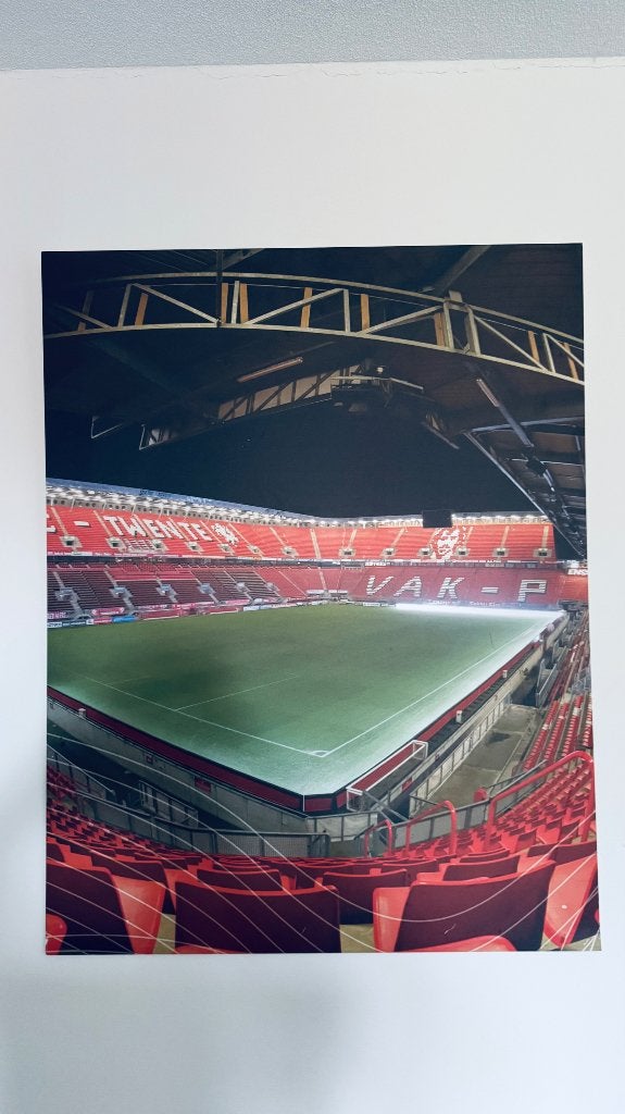 Fc Twente stadion op plaat, Ophalen, Nieuw, 75 tot 100 cm, Foto of Poster