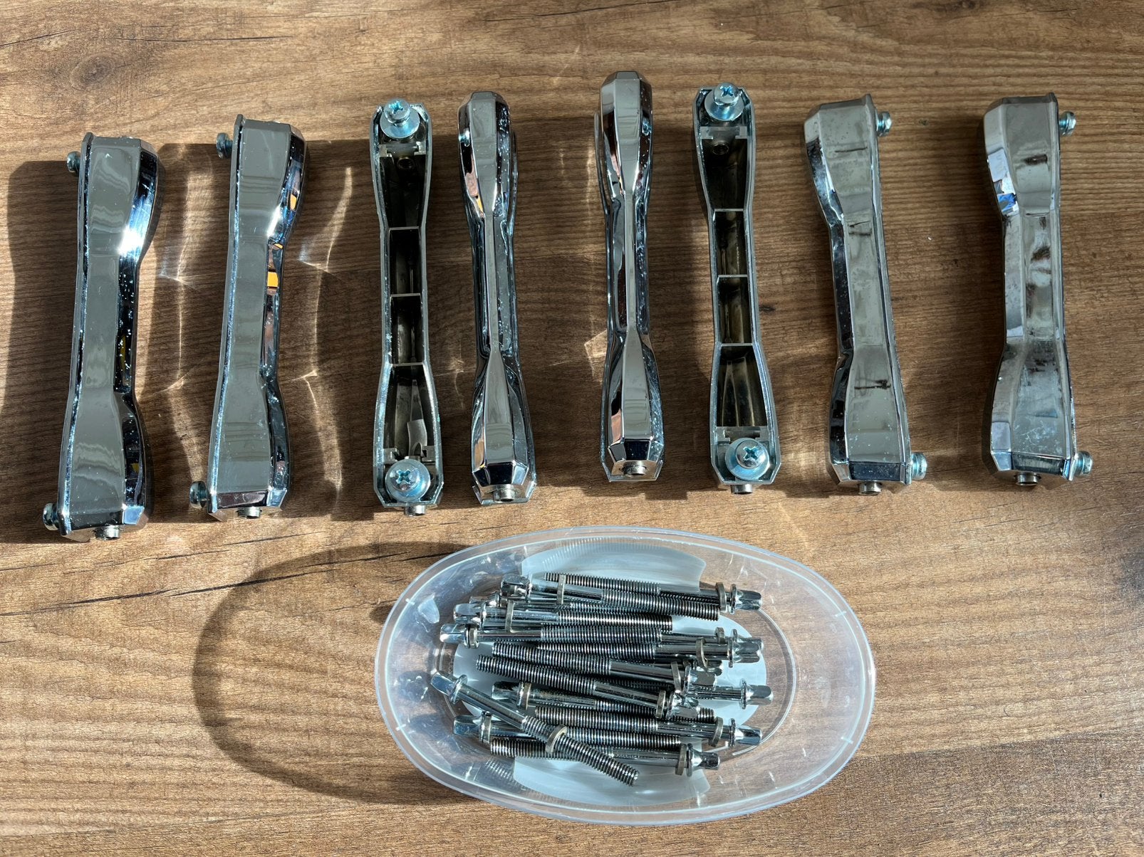 8 st. Dubbelzijdige Snare Drum Lugs inclusief Spanbouten, Majestic, Gebruikt, Verzenden, NL