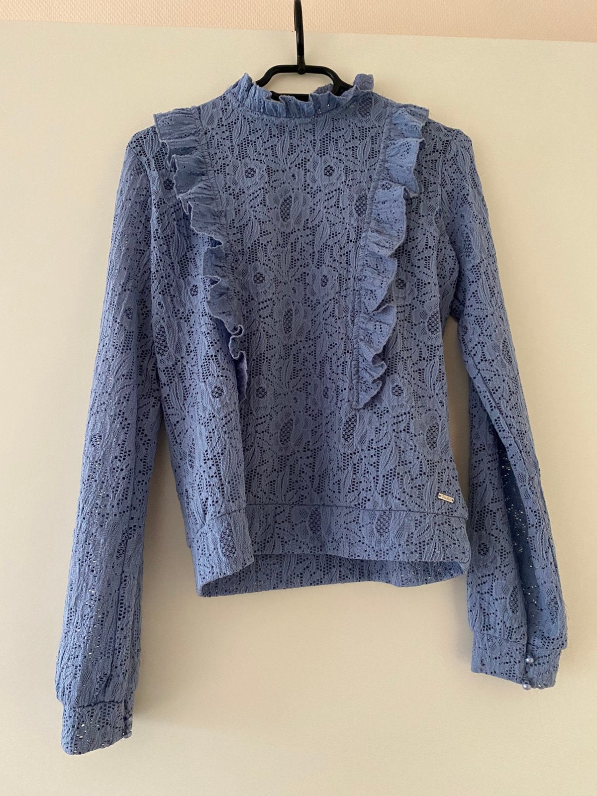 Antiekblauw blousje, Ophalen of Verzenden, Zo goed als nieuw