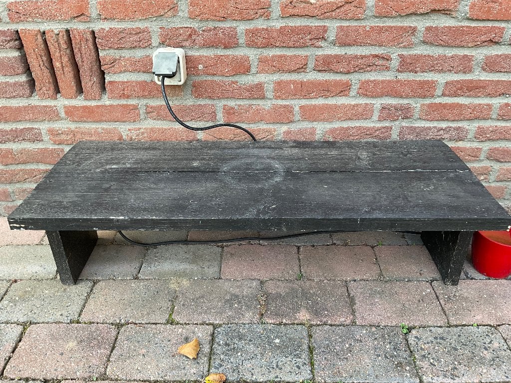 Plantentafel van steigerhout (Zwart), Tuin en Terras, Ophalen, Gebruikt, Vierkant, Hout