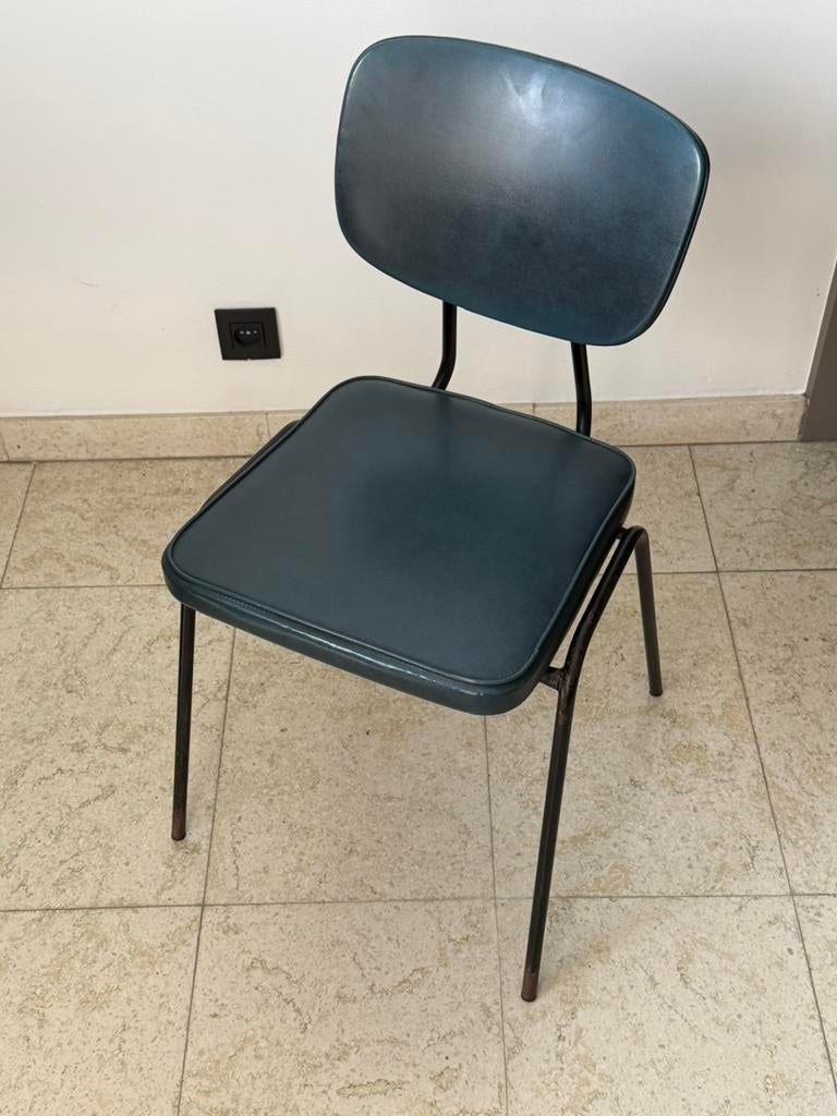 6 vintage stoelen door Pierre Guariche voor Trefac / Meurop, Ophalen